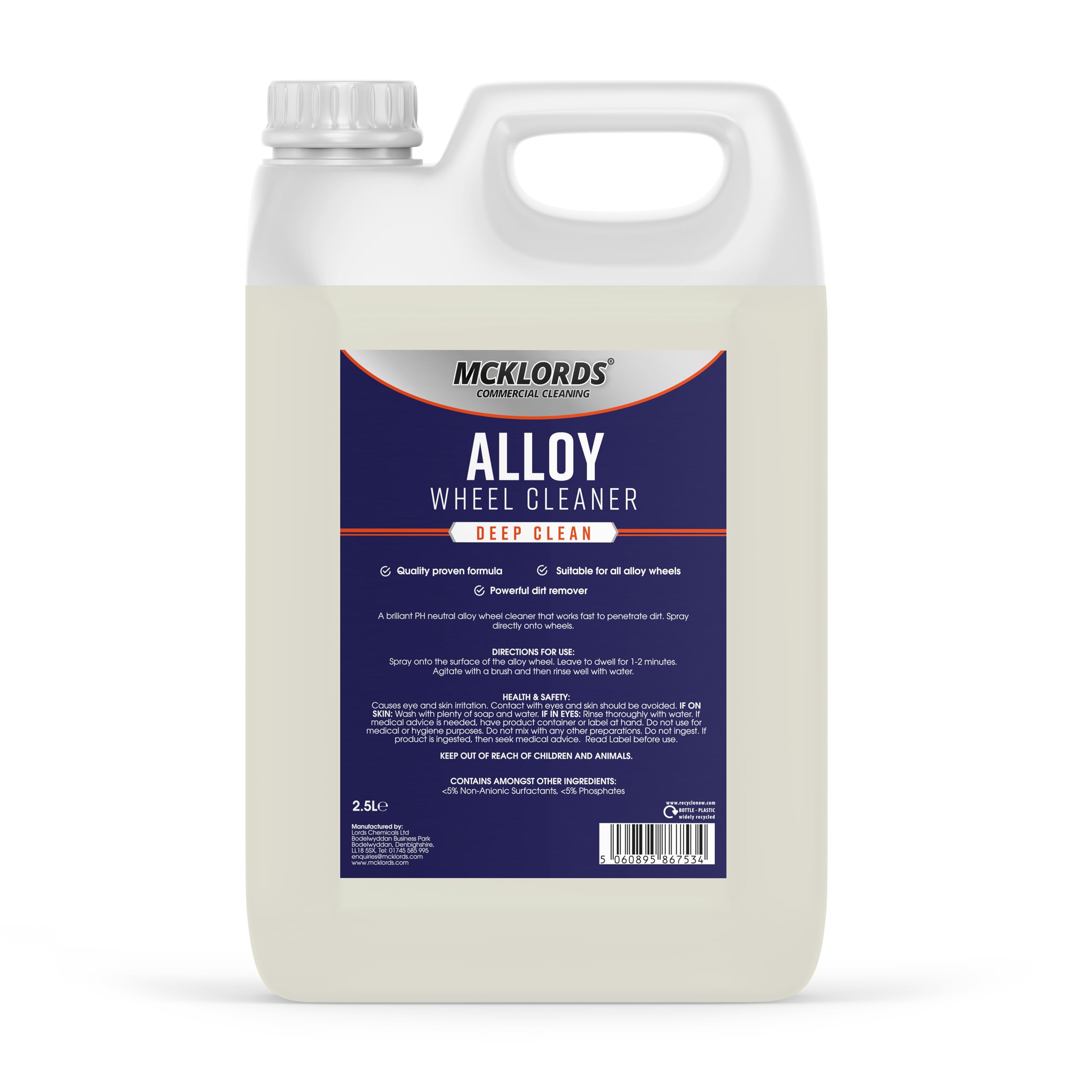 McKLordsCommercial Alloy Wheel Cleaner, 2.5 Litre