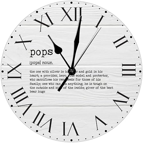 Miniatura 30 de Reloj de PVC con definición psicológica, reloj de pared grande con números romanos inspiración, refranes de inspiración de 12 pulgadas, significado