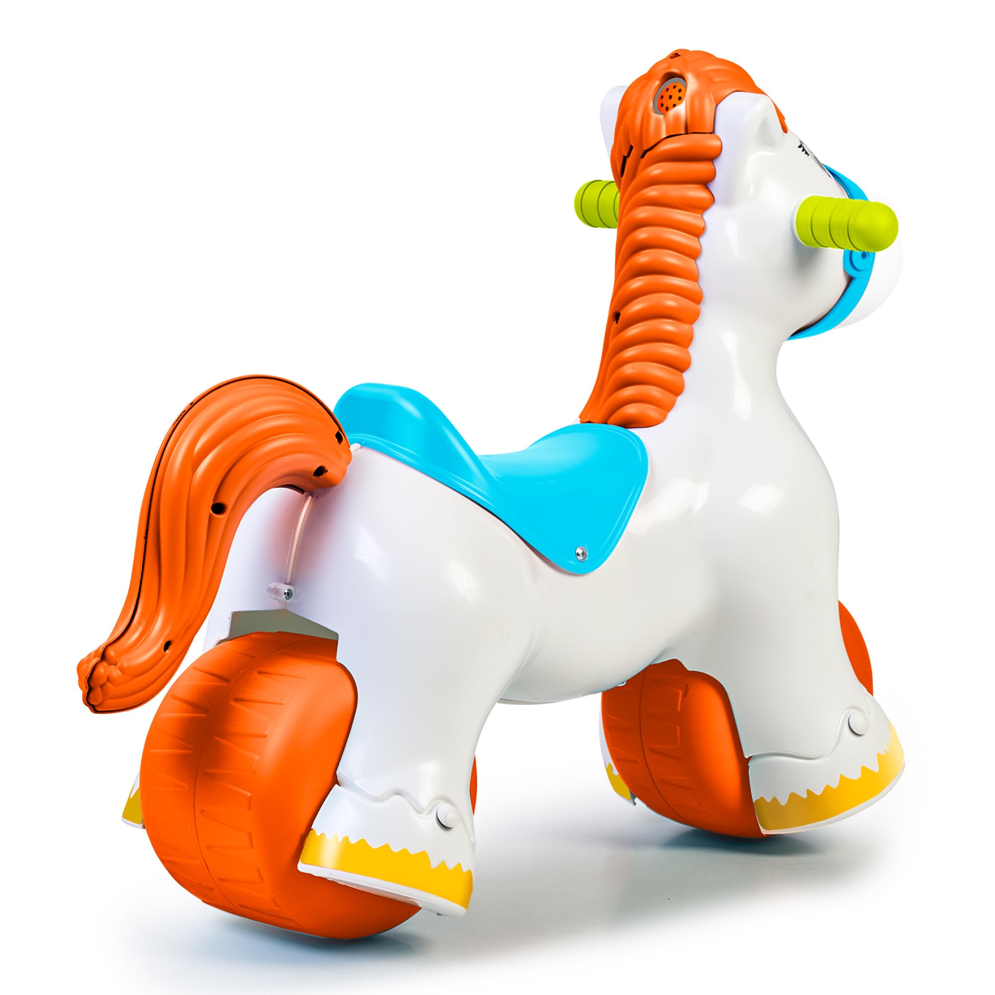 FEBER - Ponyfeber Correpasillos 2 en 1, Convertible en Balancín con Grandes Ruedas Estables, Incluye Sonidos de Trote y Relincho, Favorece el Desarrollo Psicomotriz y Auditivo, Famosa (FED38000)