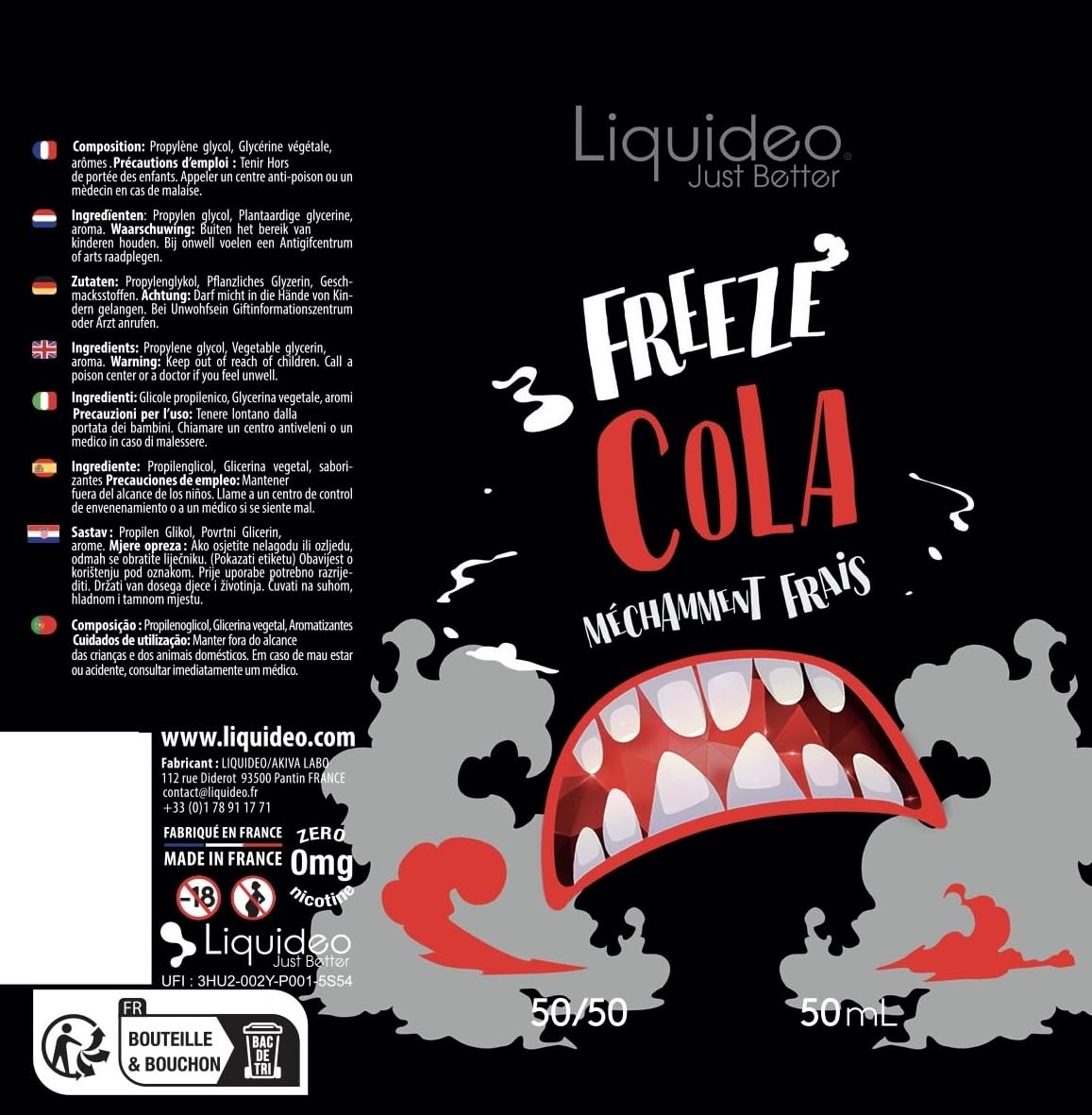 E-Liquide Freeze Cola - Liquideo