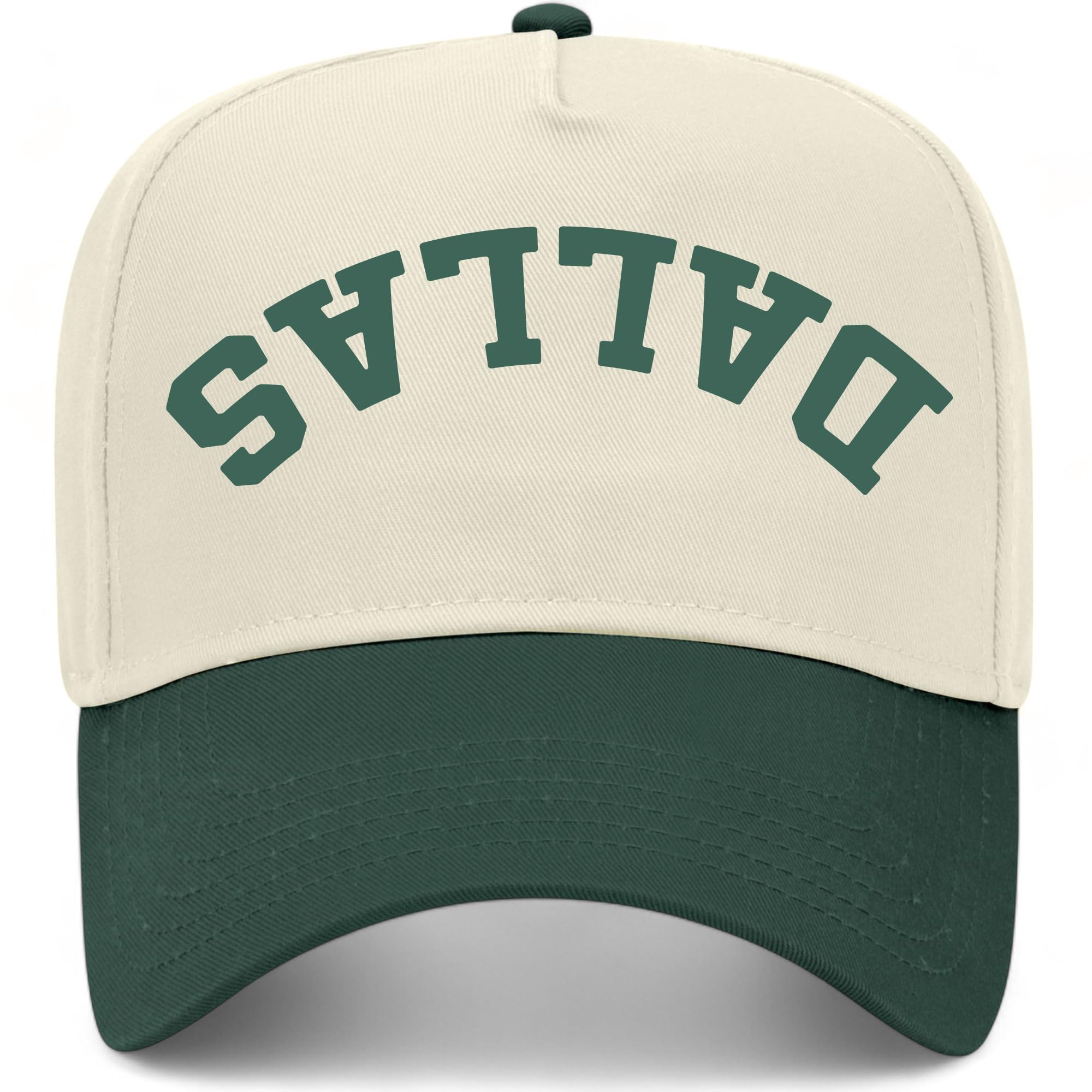 Dallas Upside Down Reversed Vintage Trucker Hat | Texas | Premium Snapback Baseball Hat for Men & Women