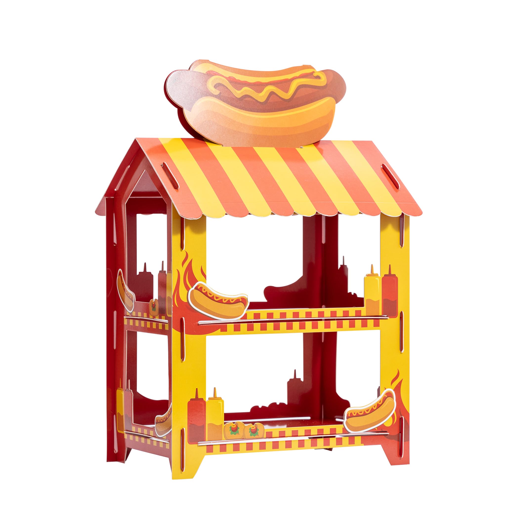 evelay Sweet stand Shop Display Stand Cake Dessert Birthday Party Sweets popcorn hotdog Treats Partyware (Hot dog)