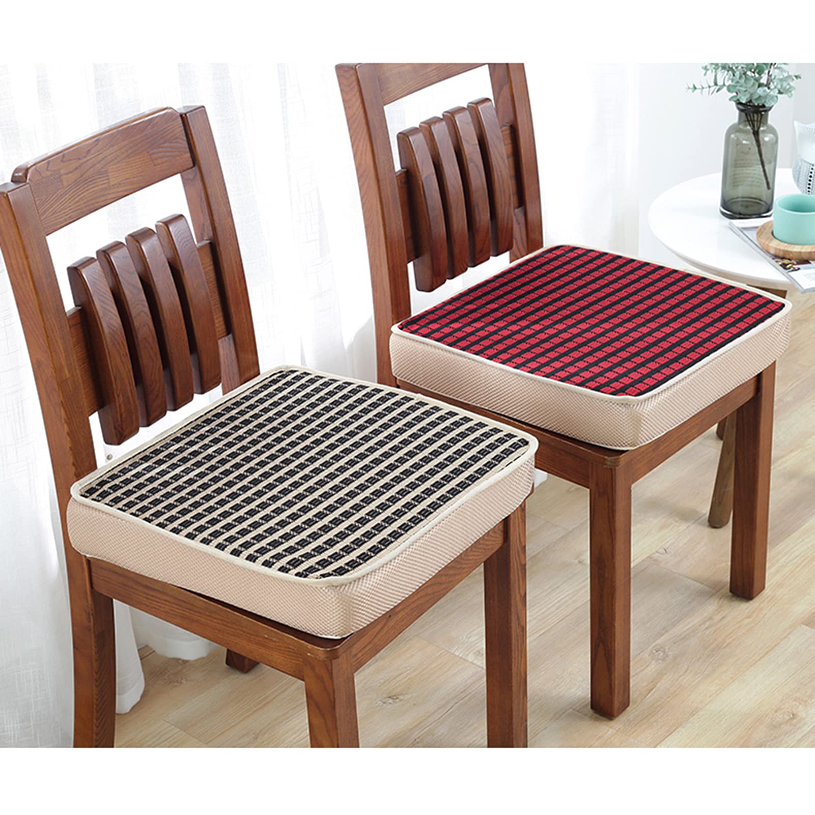Cojín de asiento antiescaras de 50 x 50 cm, funda extraíble con cremallera, cómodo, antideslizante, transpirable, para cocina, dormitorio, oficina, alivio de presión