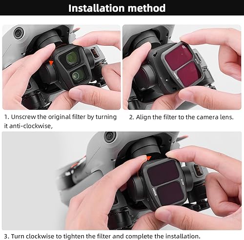Miniatura 8 de Filtro de lente AIR 3 ND16, filtros de densidad neutra compatibles con accesorios DJI Mavic AIR 3