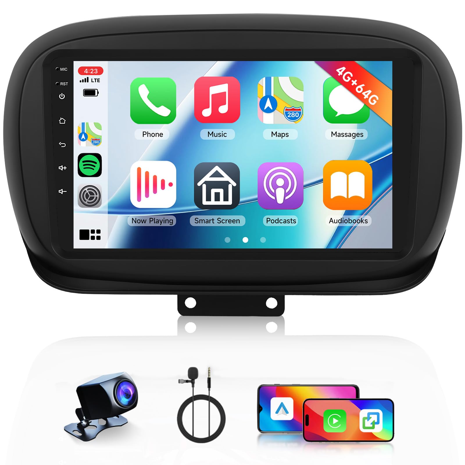 8 Core 4GB+64GB Autoradio per Fiat Stilo 2002-2010 Android 9 Pollici Touch Screen GPS Carplay Android Auto, 2 Din Radio Bluetooth Navigatore DSP WiFi RDS Camera Schermo Stereo per Fiat Stilo Hodozzy 8 Core 4GB+64GB Autoradio per Fiat Stilo 2002-2010 Android 9 Pollici Touch Screen GPS Carplay Android Auto, 2 Din Radio Bluetooth Navigatore DSP WiFi RDS Camera Schermo Stereo per Fiat Stilo Hodozzy