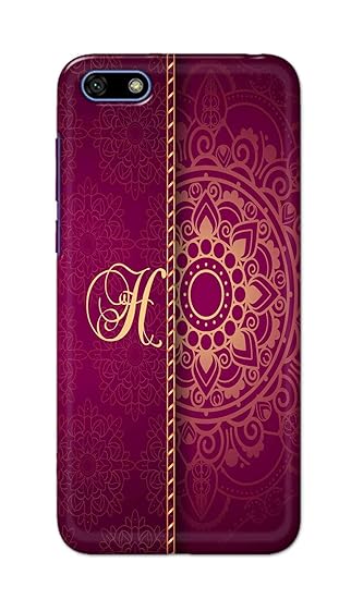 Sublydesk Name Ii Initial Ii Letter Alphabet H Art Hard Printed Designer Case For Honor 7s Back Cover Vkm1427 Amazon In Electronics