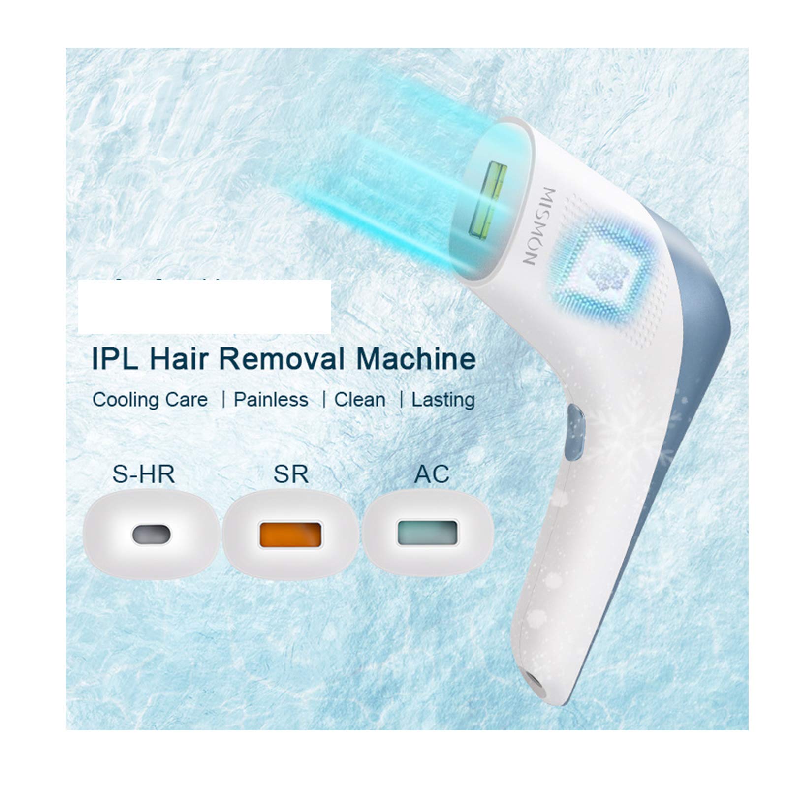 Dispositivo Di Rimozione Dei Peli Del Punto Di Congelamento Epilatore Domestico Di Depilazione Laser IPL Blu Verde Arancione