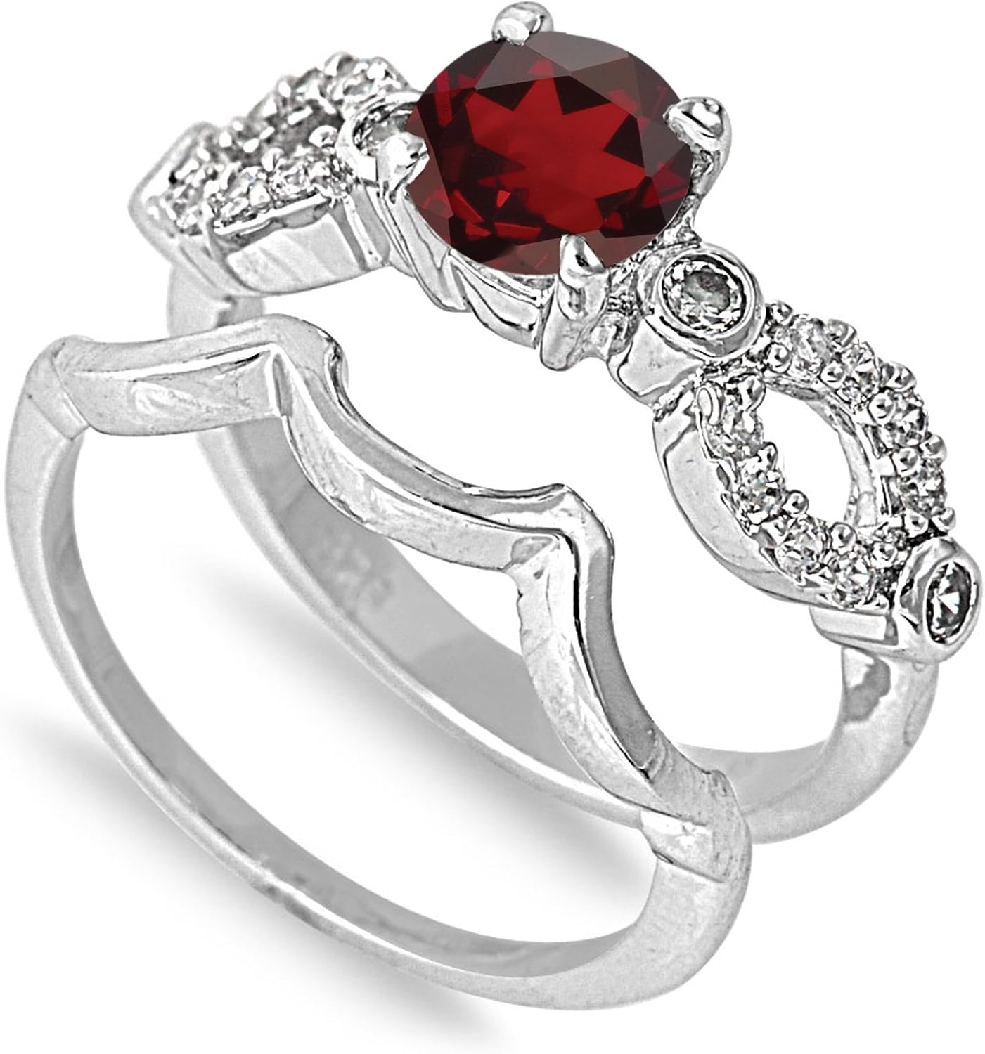 CHOOSE YOUR COLOR Sterling Silver Round Ring