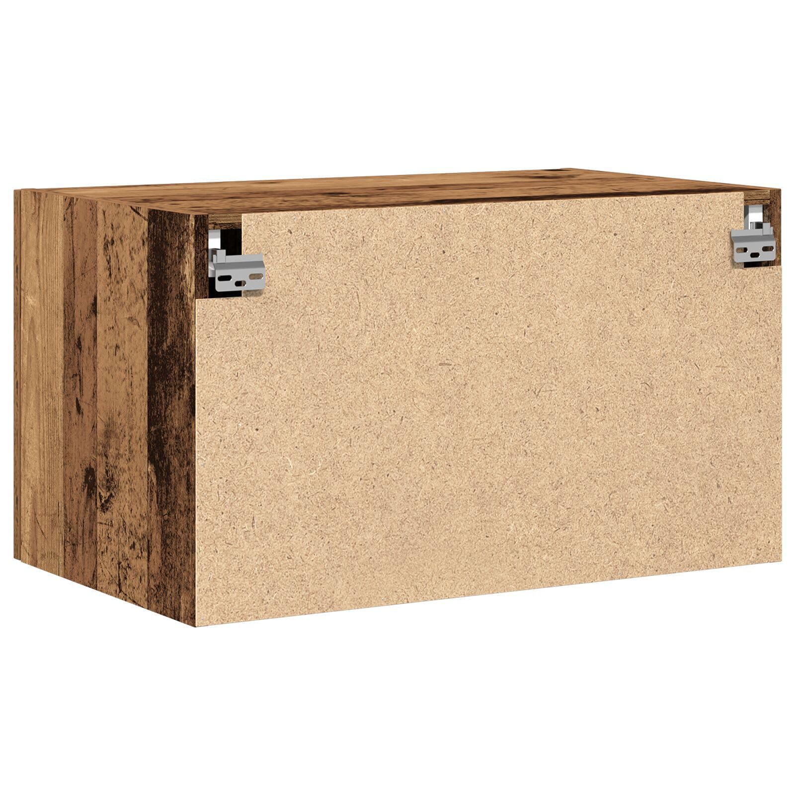 Armadio a Muro in Legno Antico 70x42,5x40 cm in Legno Ingegnerizzato, Credenza Rustica con Finitura Opaca, 2 Porte per Sala da Pranzo, Costruzione Robusta e Spaziosa,