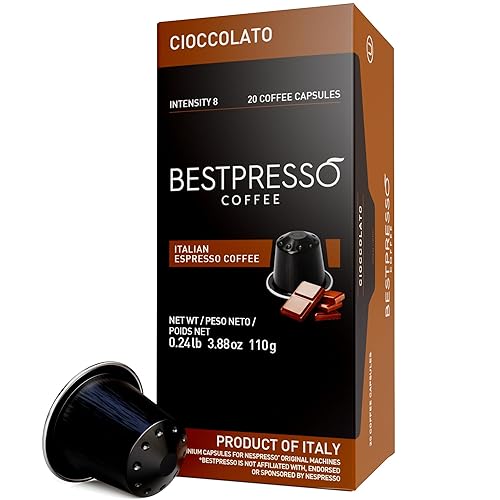 Cápsulas de café gourmet, compatibles con Bestpresso Nespresso, Nespresso alternativa a las cápsulas, certificado auténtico de café expreso
