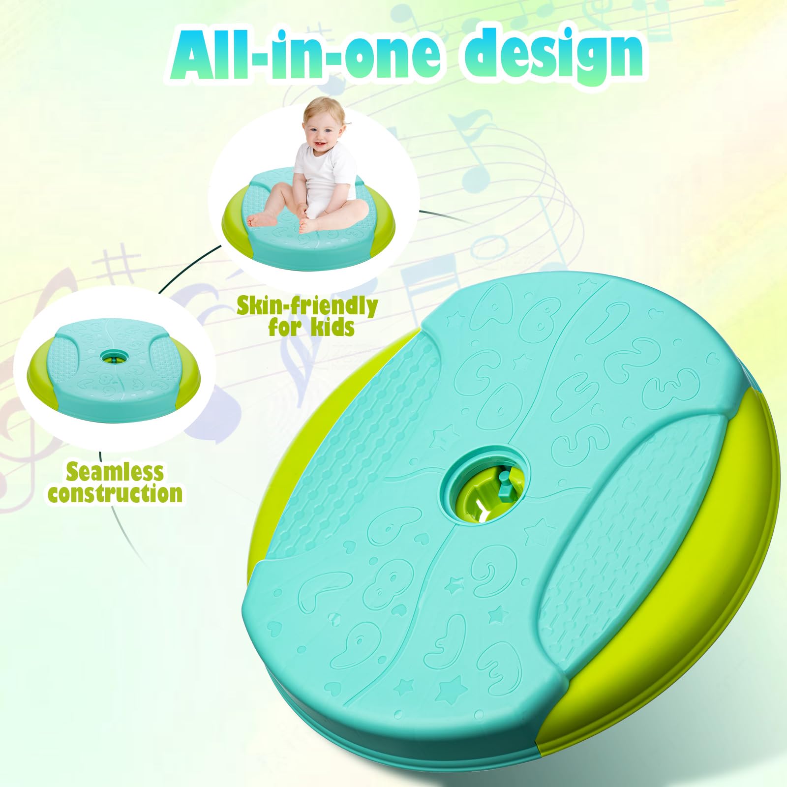Juguetes para sentarse y girar para niños pequeños (azul) 7
