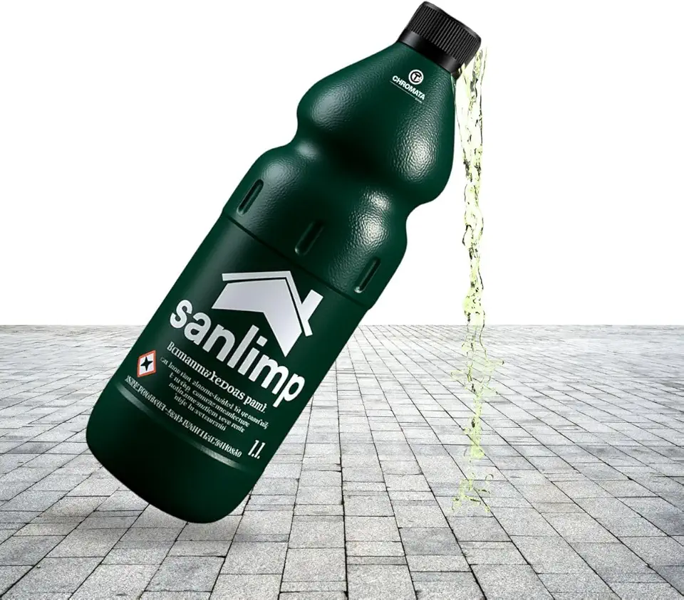 Sanlimp Limpa Pedra e Pisos 1L, Ácido Muriático Profissional para Limpeza Pós-Obra e Remoção de Resíduos Difíceis