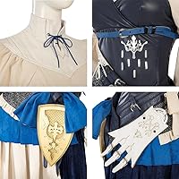 Vista 4 de MZXDY Disfraz de Jill Warrick, traje de batalla FF16, traje de cosplay para mujer