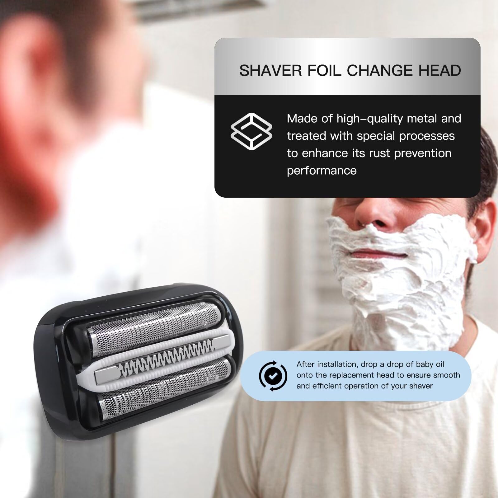 Life Girl Star 64B Series Electric Shaver Replacement Head for B*raun series 6 foil shaver 6075cc 6020s 6040cs 6072cc 6075cc 6090cc