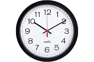 Yoobure Quartz Wall Clock: Silent and Refined