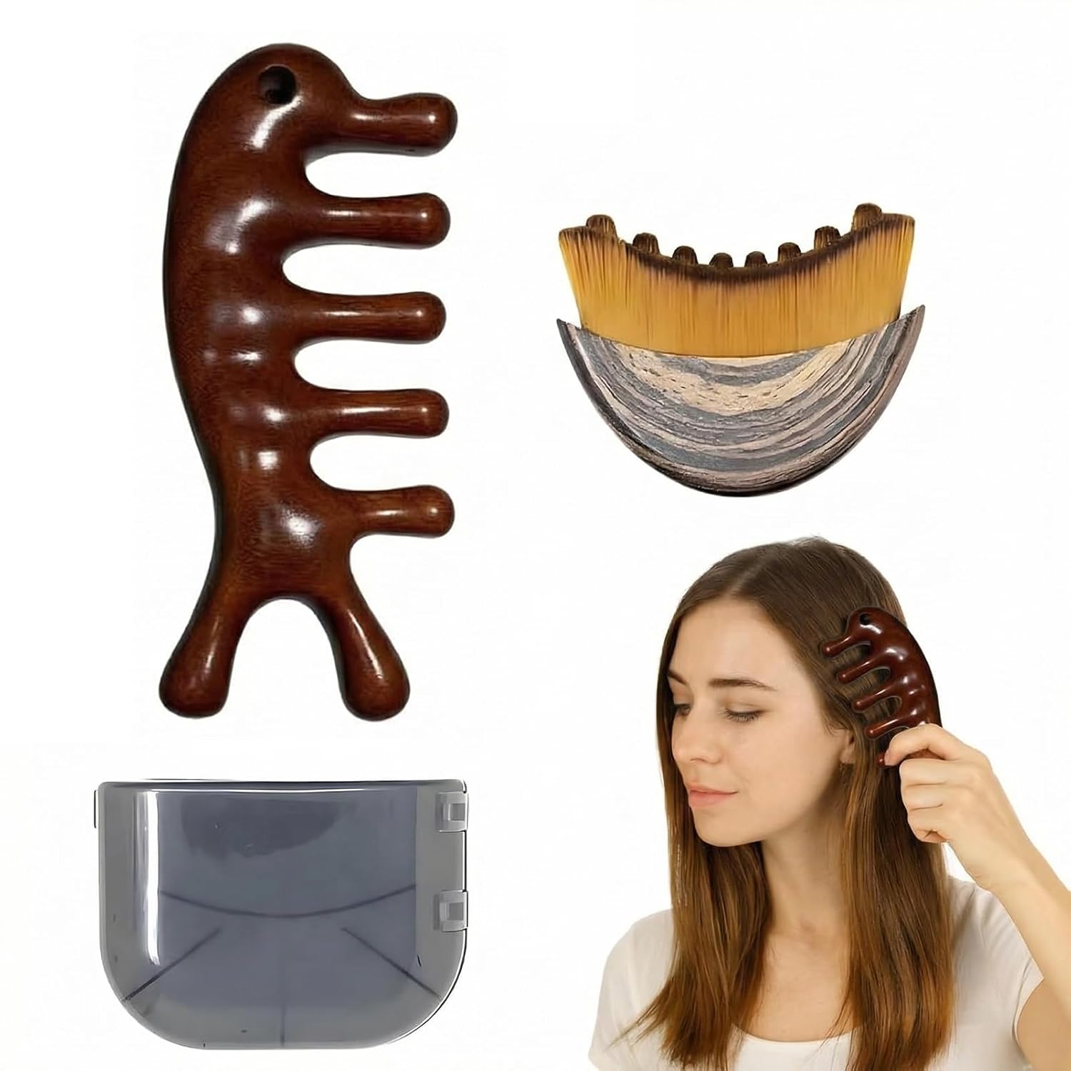 Lymphatic Contour Face Brush for Sculpting & Glow