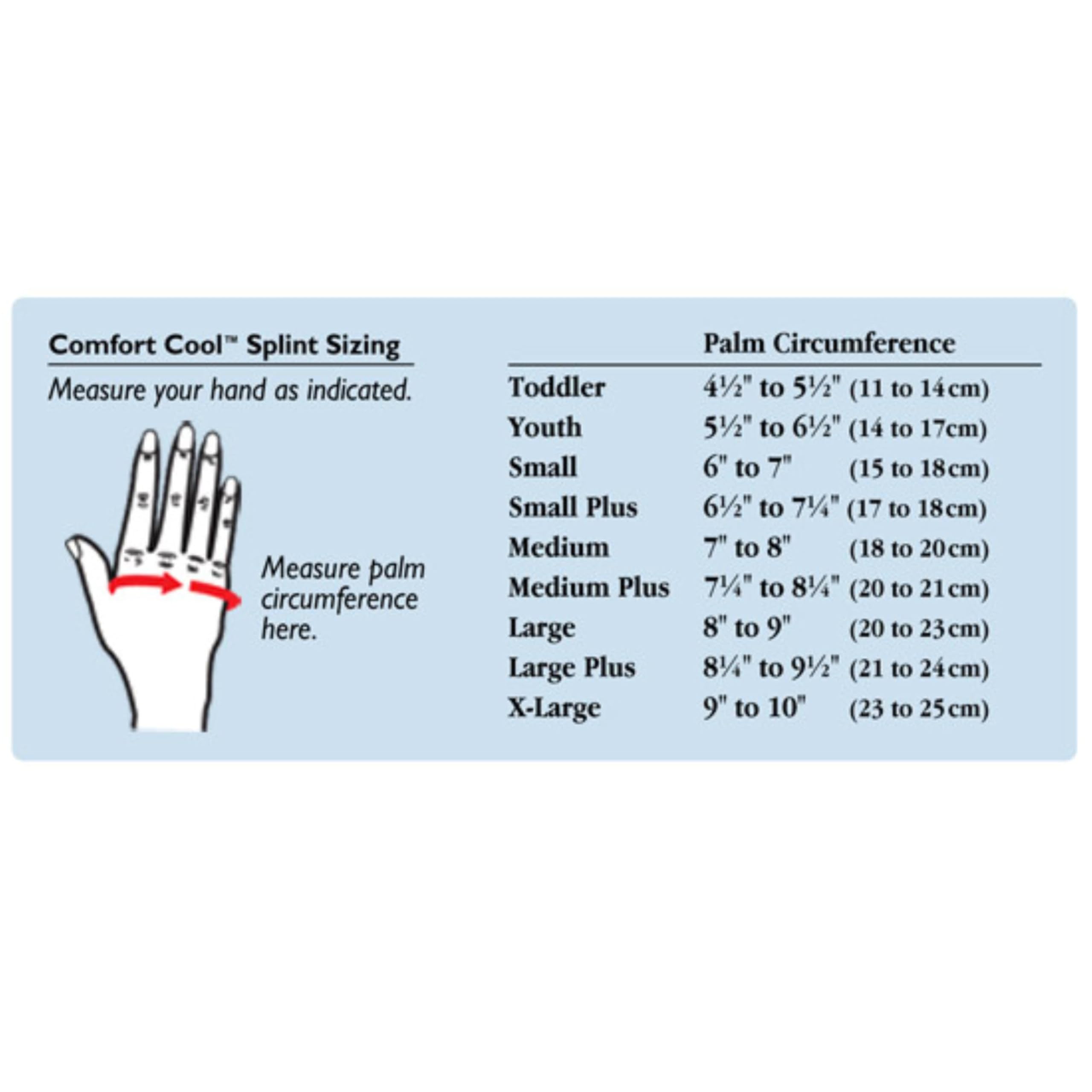North Coast Medical Comfort Cool CMC Restriction Splint, Left, Small Plus, Black