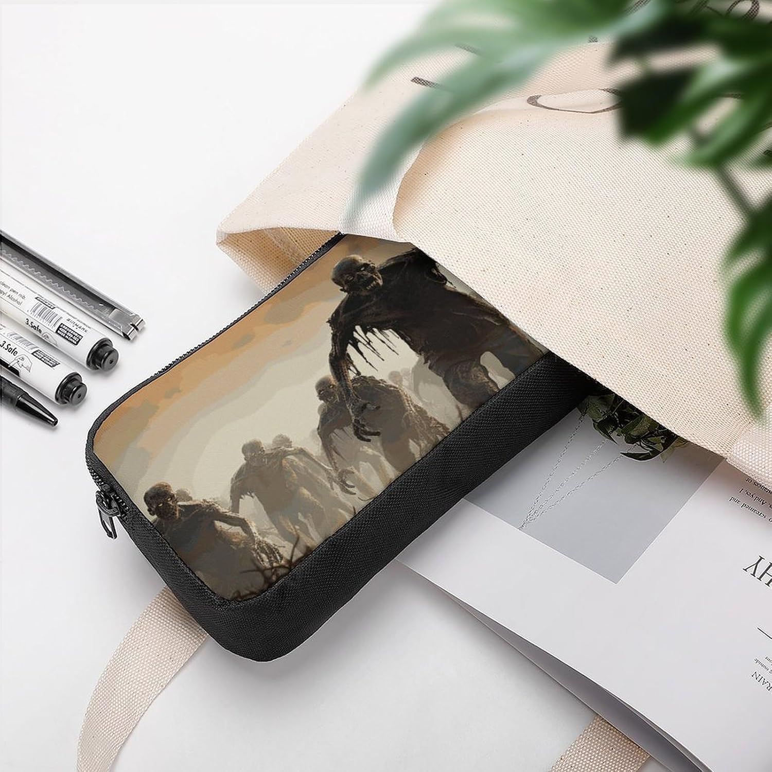 Many Zombie Pencil Case Large Capacity Pencil Pouch image 5