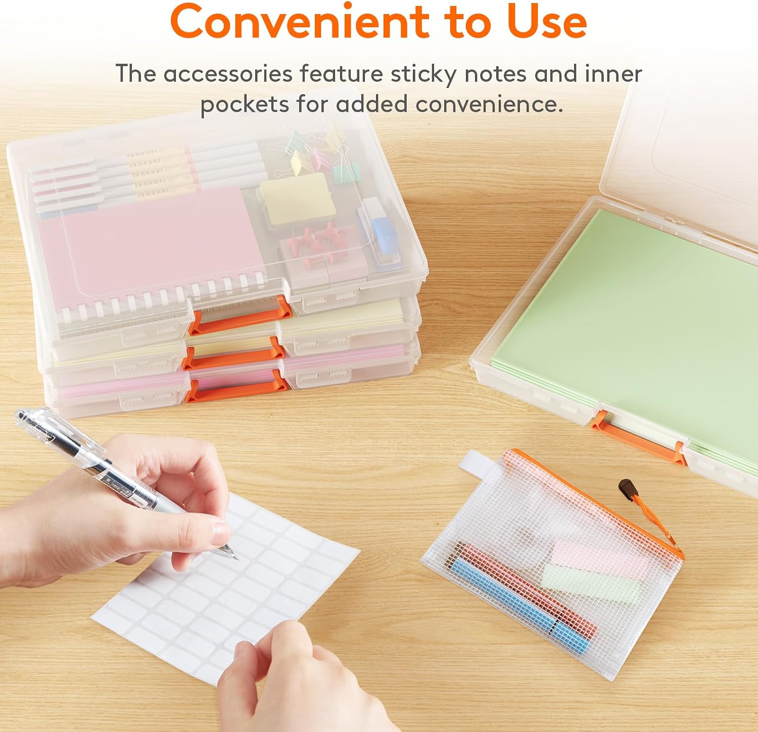 Lifewit 12 Pcs Board Game Storage Boxes, 11.9x8.7'' Paper Container with Secure Latch, Plastic Portable Organizer with Handle & Labels for File,Document,Puzzles, Cards, Art Supplies