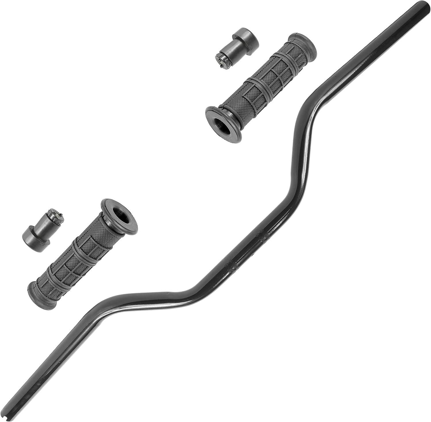 Caltric Black Handlebar with Grip End Compatible with Can-am Outlander 1000 / MAX 1000 4x4 2012 2013 2014-2019