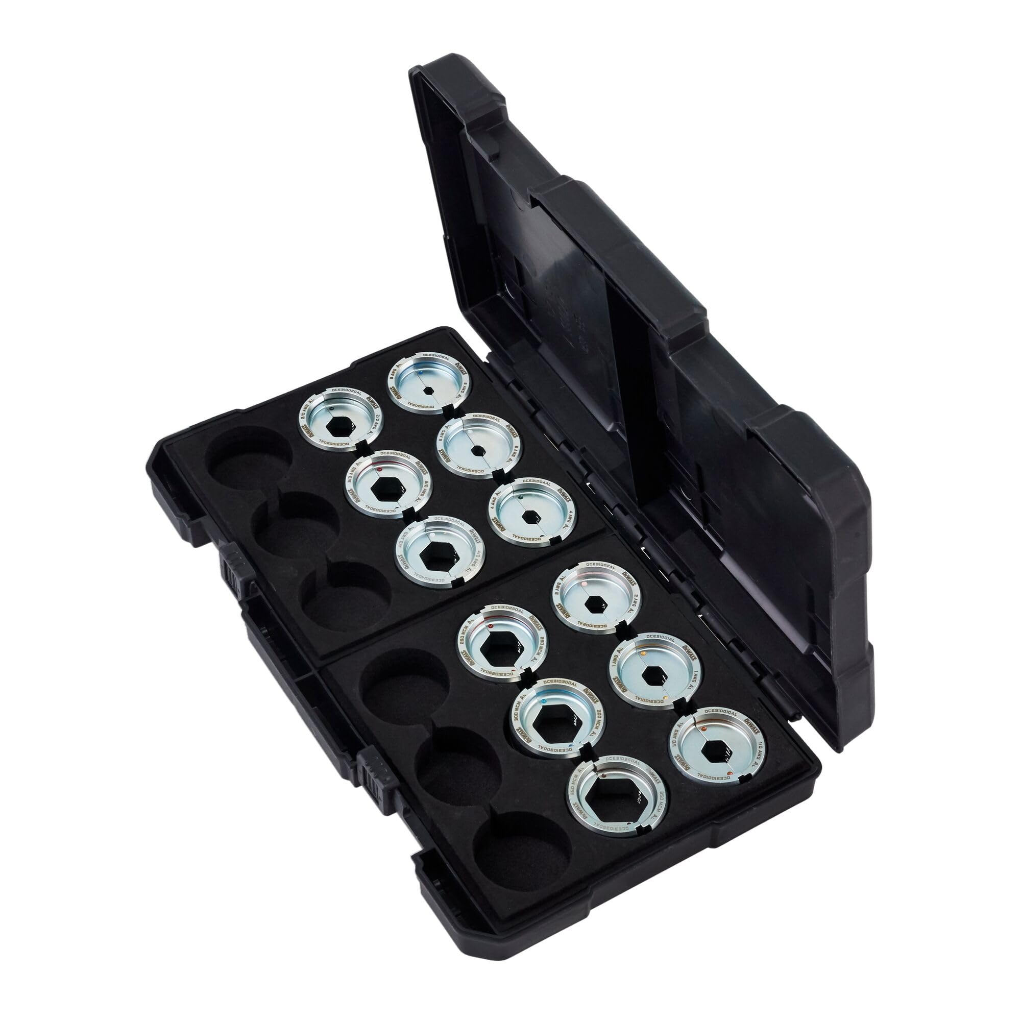 U-Type Copper Die Kit with #8-600 MCM, For Crimping Tool, Electrical Wire and Cable (DCE3100CK)