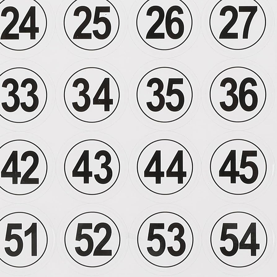 numerouno様 Amazon.co.jp: Number Number Sequential Seals Waterproof (1