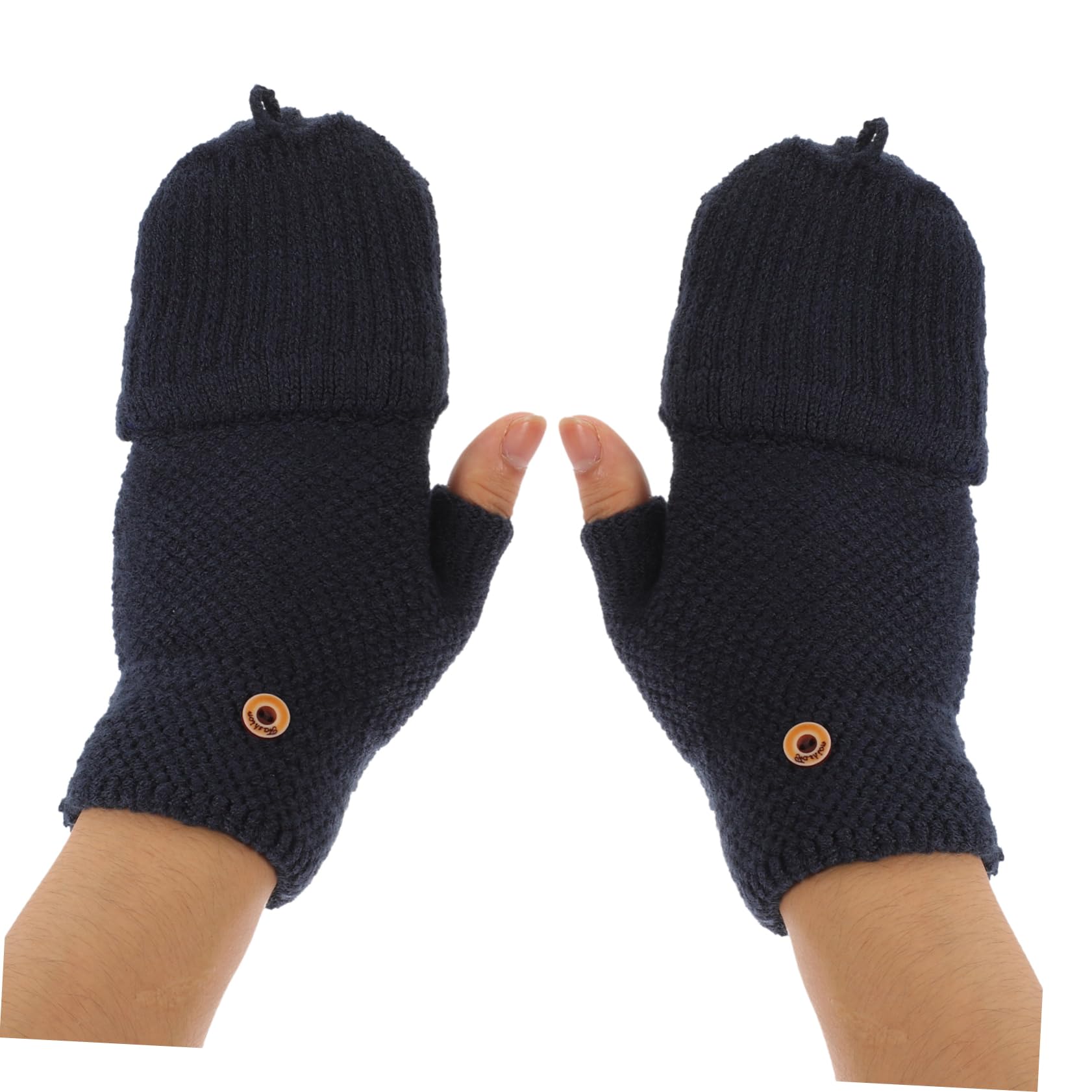 PRETYZOOM Guanti Mezze Dita Donna in Cashmere e Acrilico Guanti Caldi Convertibili senza Dita per Inverno per Utilizzo Quotidiano e Attività all Aperto