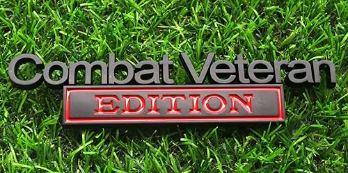 Miniatura 6 de 1 emblemas de edición de veteranos de combate 3D calcomanías elevadas para camiones exteriores insignias de veteranos de repuesto para F150 F250