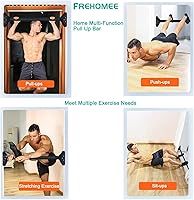 Vista 6 de Pull Up Bar for Doorway,Chin Up Bar for Body Workout,Narrow Pads,Home Gym Exercise Fitness with Level Meter and Adjustable Width