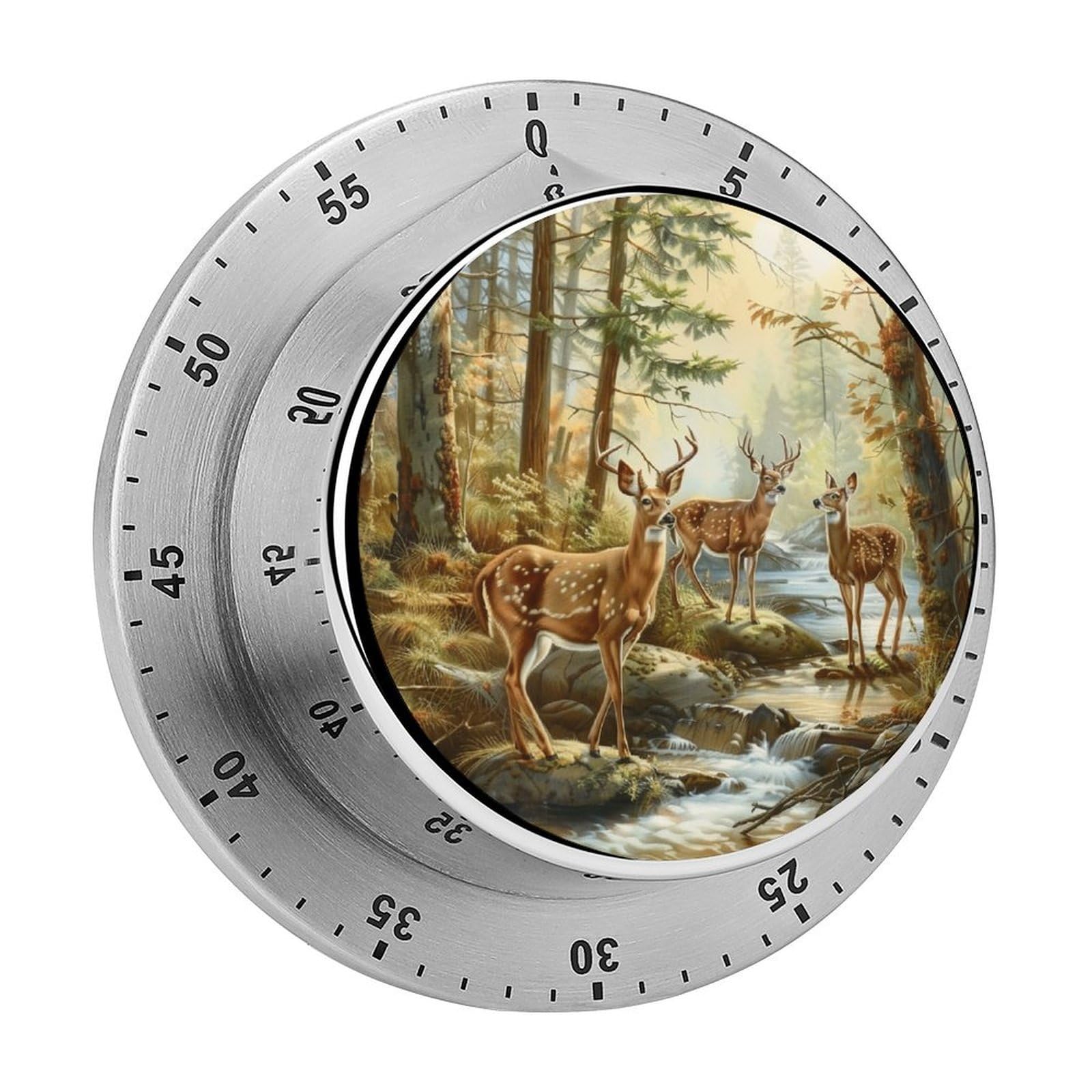 Autumn Hunting in The s Magnetic Timer for Kitchen Cooking Productivity Stainless Steel Timers with Alarm