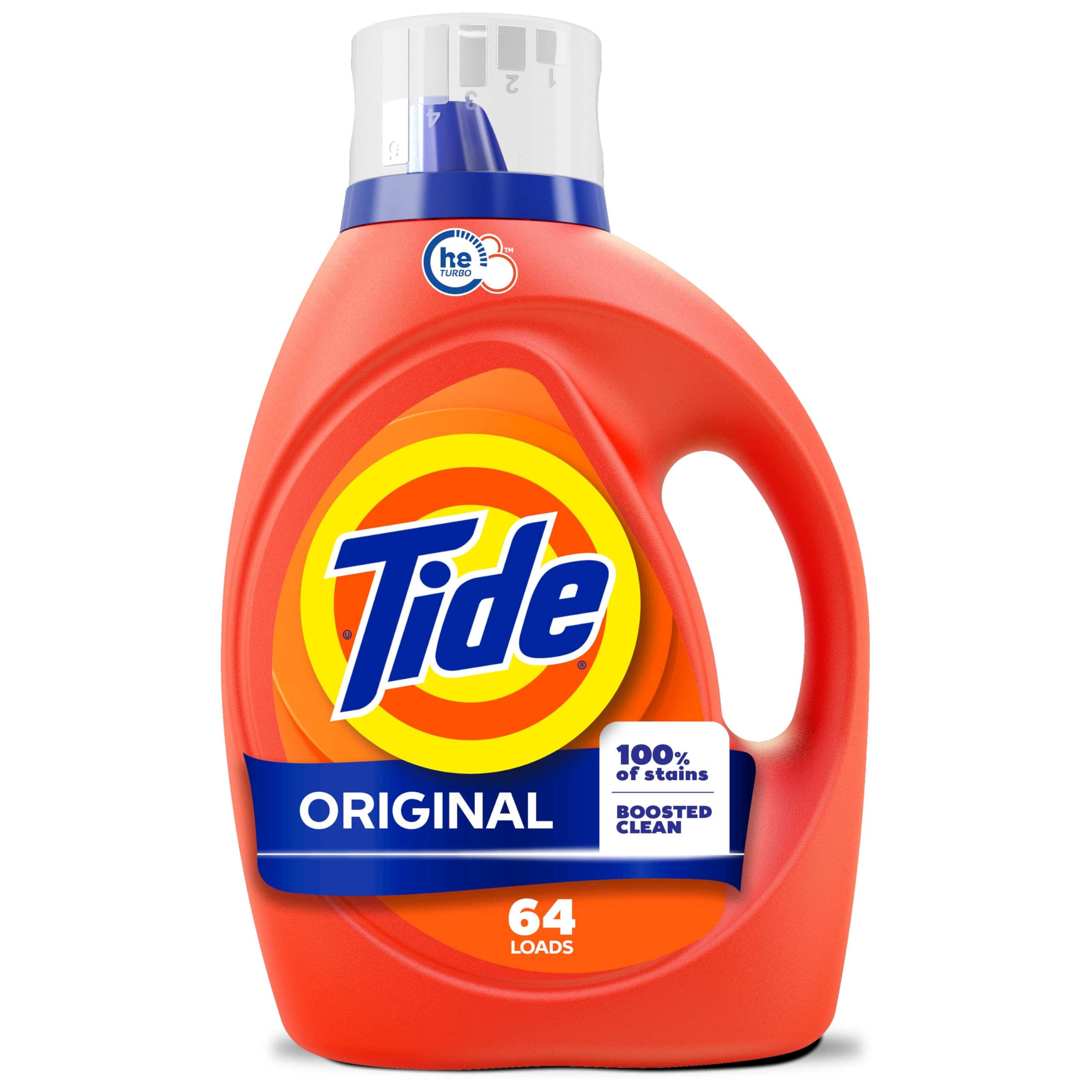 Tide Liquid Laundry Detergent, Original Scent, Boosted Clean even in cold water, laundry soap, concentrated liquid detergent, 64 Loads, 2.36 L