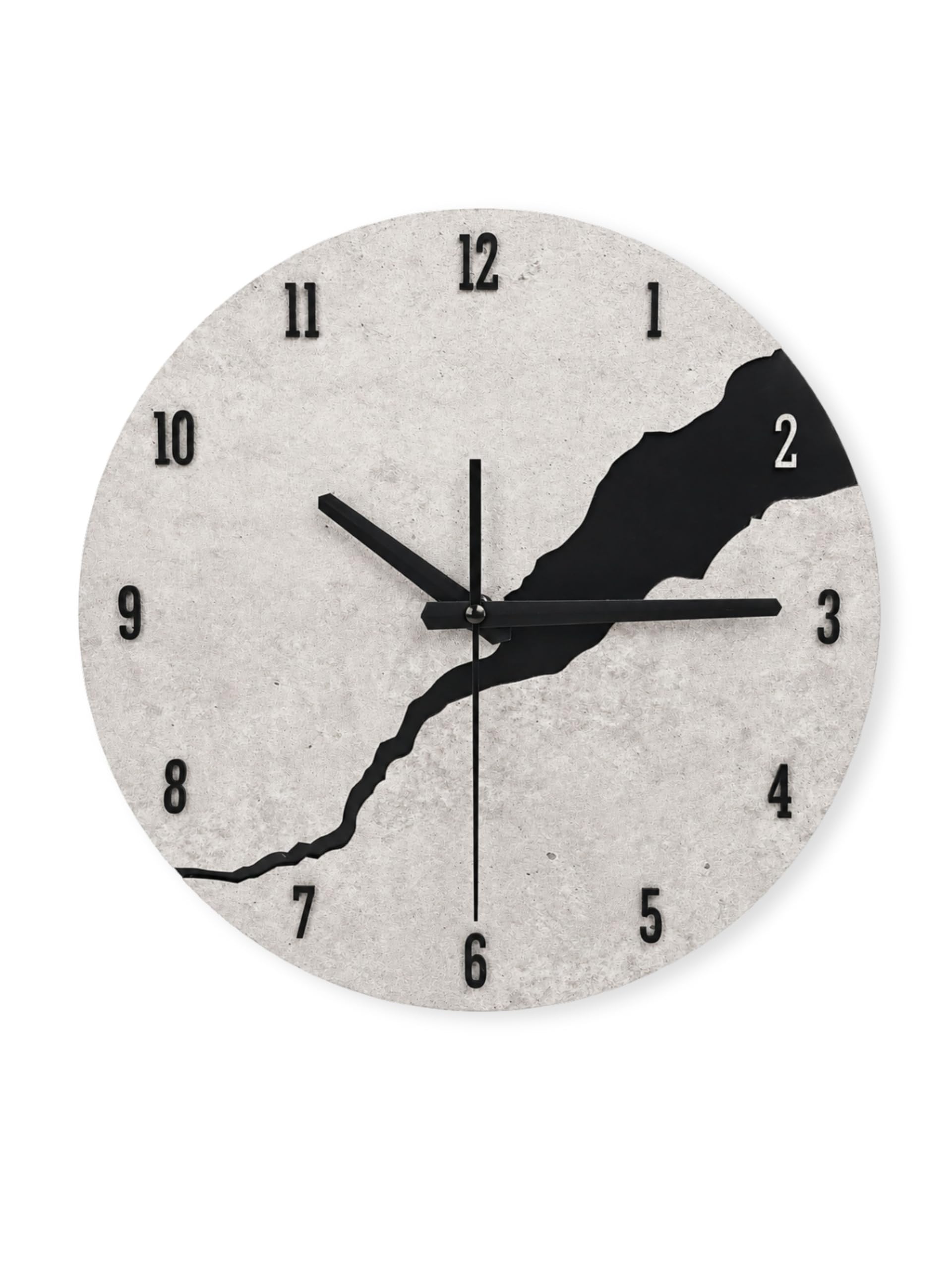 Orologio da parete Grigio Cemento moderno silenzioso 30cm – Orologio di design per Cucina, Soggiorno, Ufficio e Camera