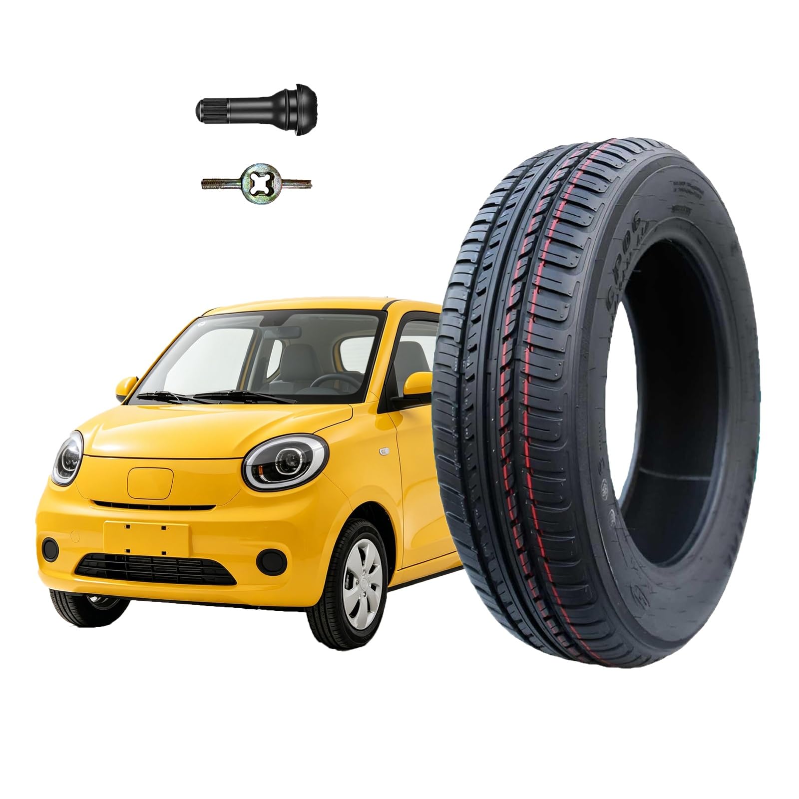 135/70R-12 Opona Zimowa Bez Śrub dla Samochodu Osobowego z Wzorem na Śnieg/Lód 135/70R/12 65Q i 135 70R 12 Wysoka Przyczepność – Felga 12 Cali