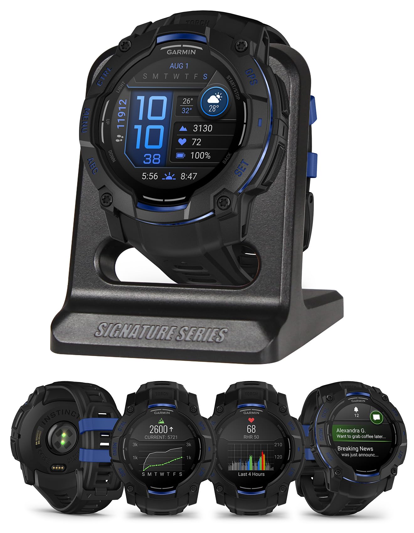 Amazon.com: Garmin Instinct 3 50mm, AMOLED Display, Rugged Outdoor