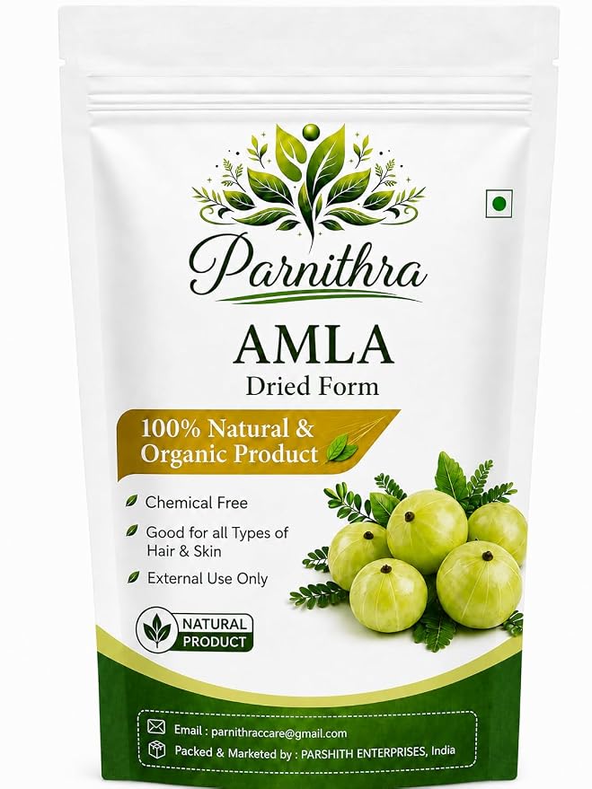 Raw Amla Indian Gooseberry for Hair Growth & Skin Care 1kg | Dry Amla for Hair Fall Control | Organic Sun Dried | Natural Hair Mask & Face Pack | 100% Natural, No Preservatives, No Pesticides