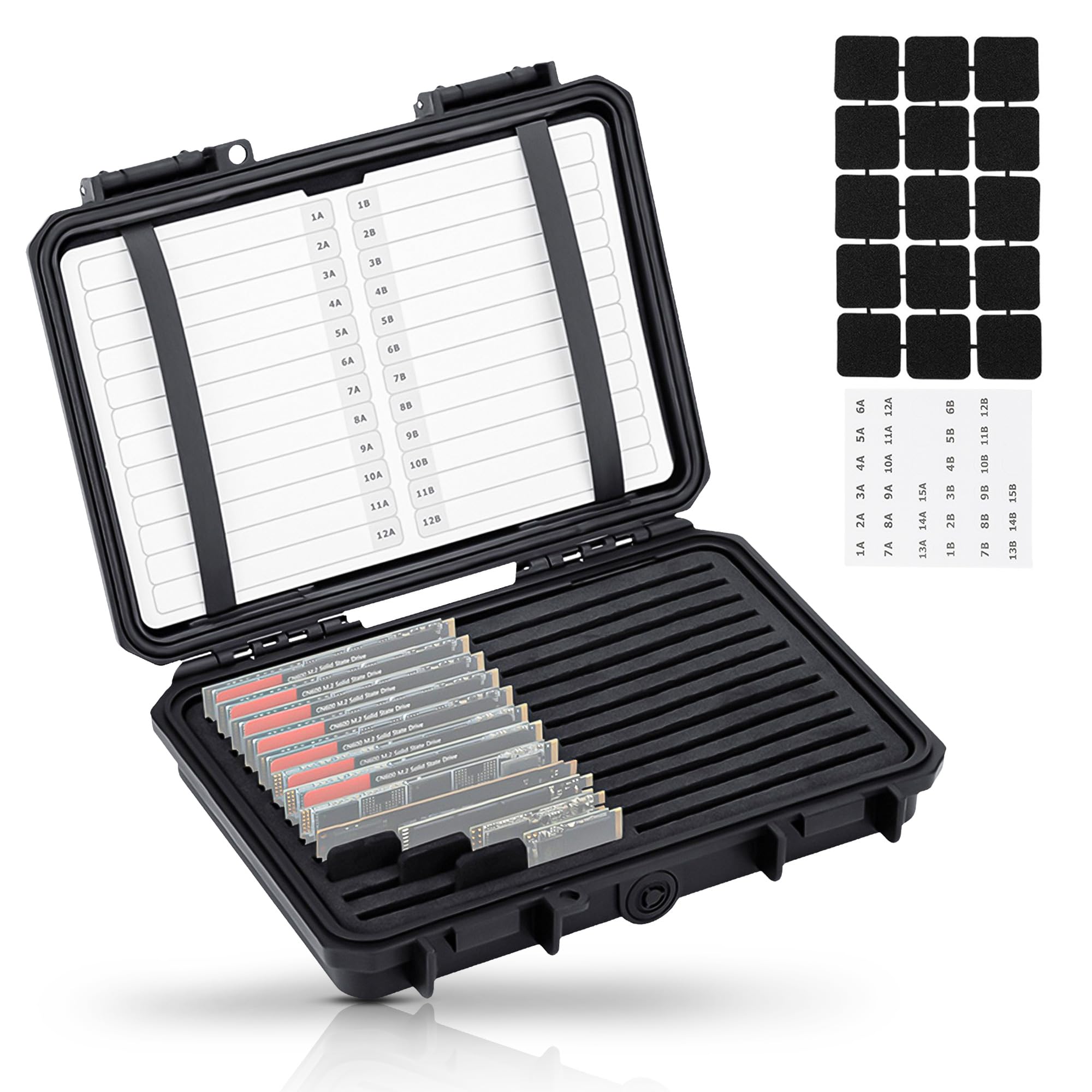 Amazon.com: Sturdy M.2 NVMe SSD Card Case - 24 Slot Organizer