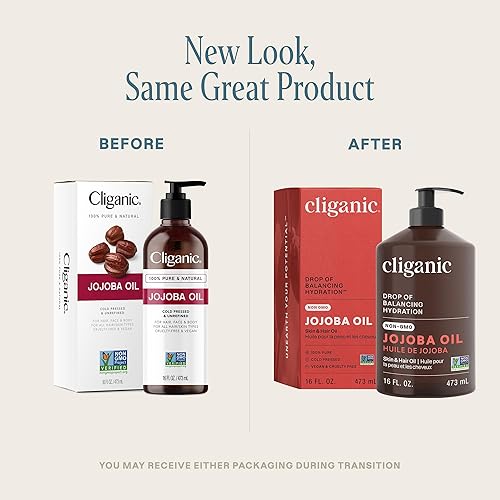 Miniatura 8 de Cliganic Aceite de jojojoba sin OMG galón a granel de 128 onzas  Aceite 100 puro natural prensado en frío sin refinar sin hexano para cabello y cara