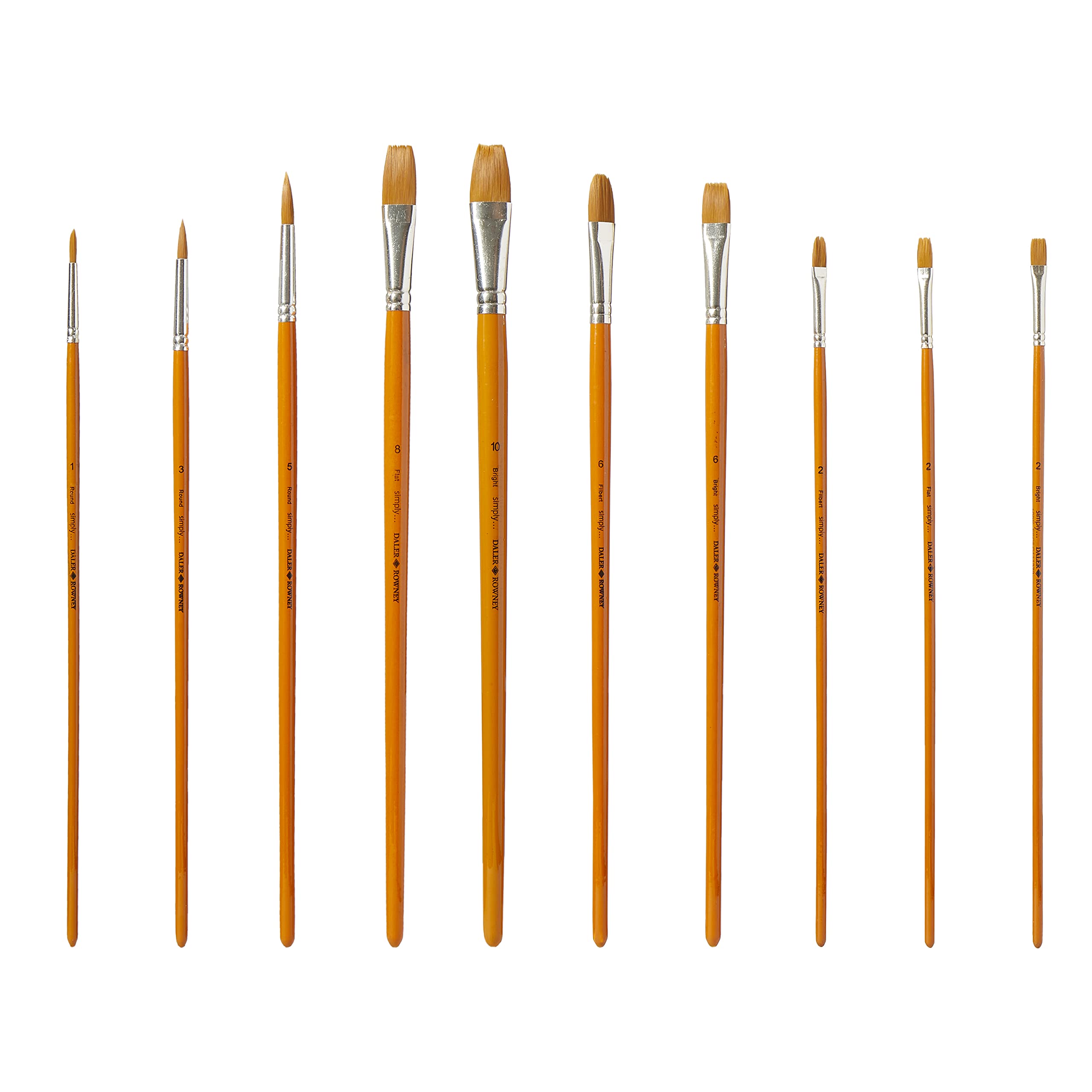 ART BASICS – DABBING BRUSH SET OF 3 – 3 pcs, sizes 4.75″x0.75″, 4.75″x0.5″,  4.25″x0.375″ – Prima Marketing Inc