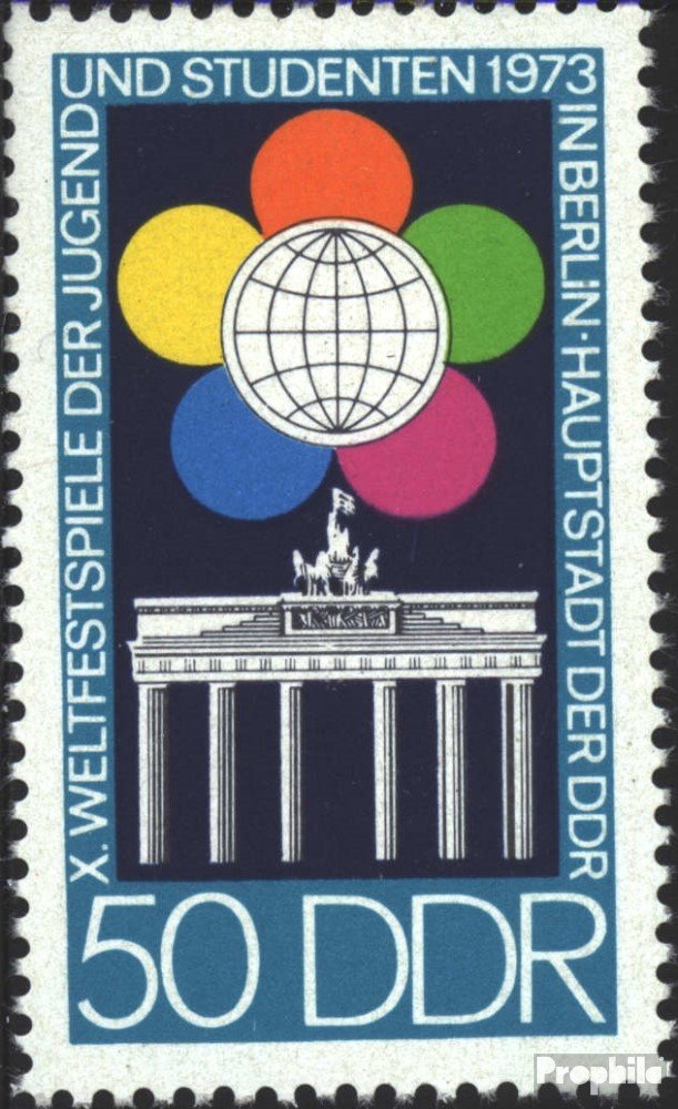 DDR Briefmarken: Weltfestspiele Rostock 1968 – Komplett Gestempelt, Katalog-Nr. 1377-1378, 1384-1385