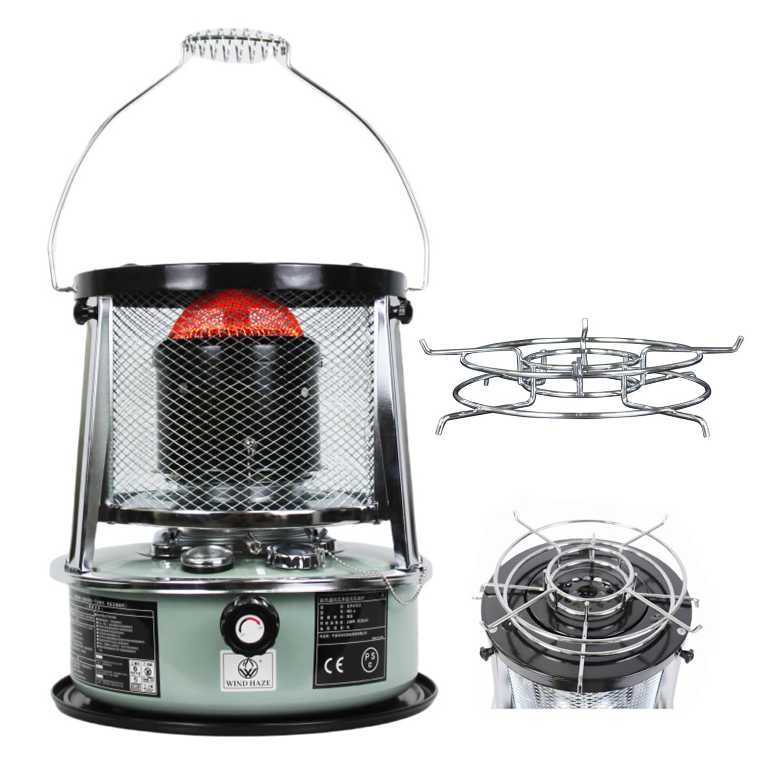 OUNA Liftable Kerosene Stove Heater Outdoor Kerosene Stove Multifunctional Windproof Heating Cooking Stove