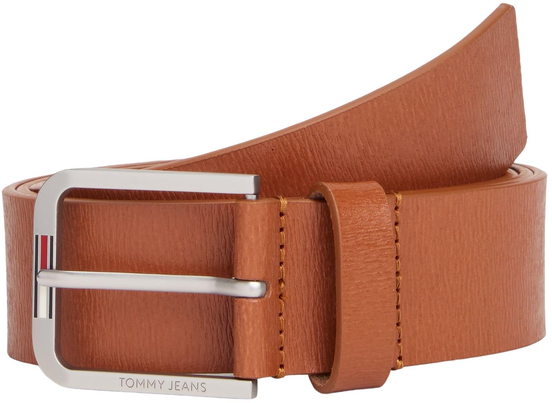 Tommy Jeans Mens TJM Austin Distressed 4.0 Am0am13690 Fixed Belt, Beige (Tan), 110 UK