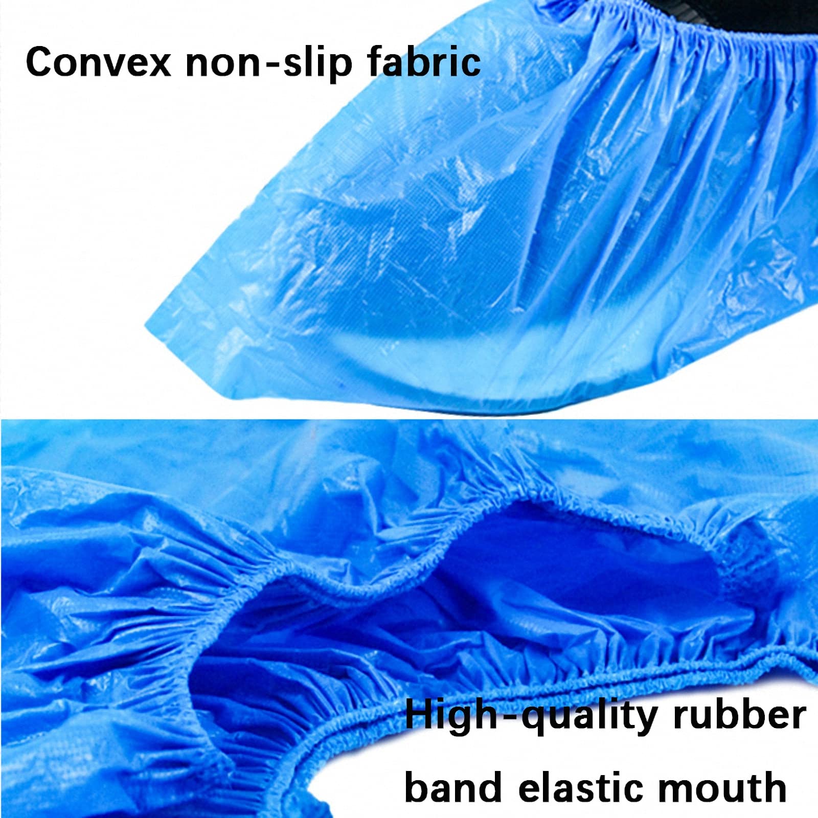 150 Paia di Copriscarpe USA e Getta, copripiedi Antipolvere e Resistenti all'Usura per Interni, Copriscarpe Impermeabili e Antiscivolo per i Giorni di Pioggia Domestici