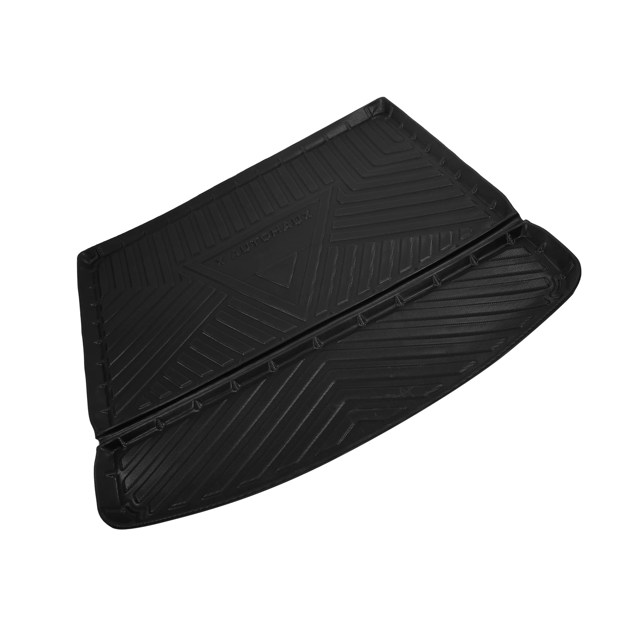Photo 1 of X AUTOHAUX Trunk Mat for Ford Edge 2015-2022 with 5 Seats Rear Cargo Liner Custom Fit TPE Trunk Floor Mat Waterproof Trunk Tray Carpet 3D Edge Raised Rear Cargo Mat Black