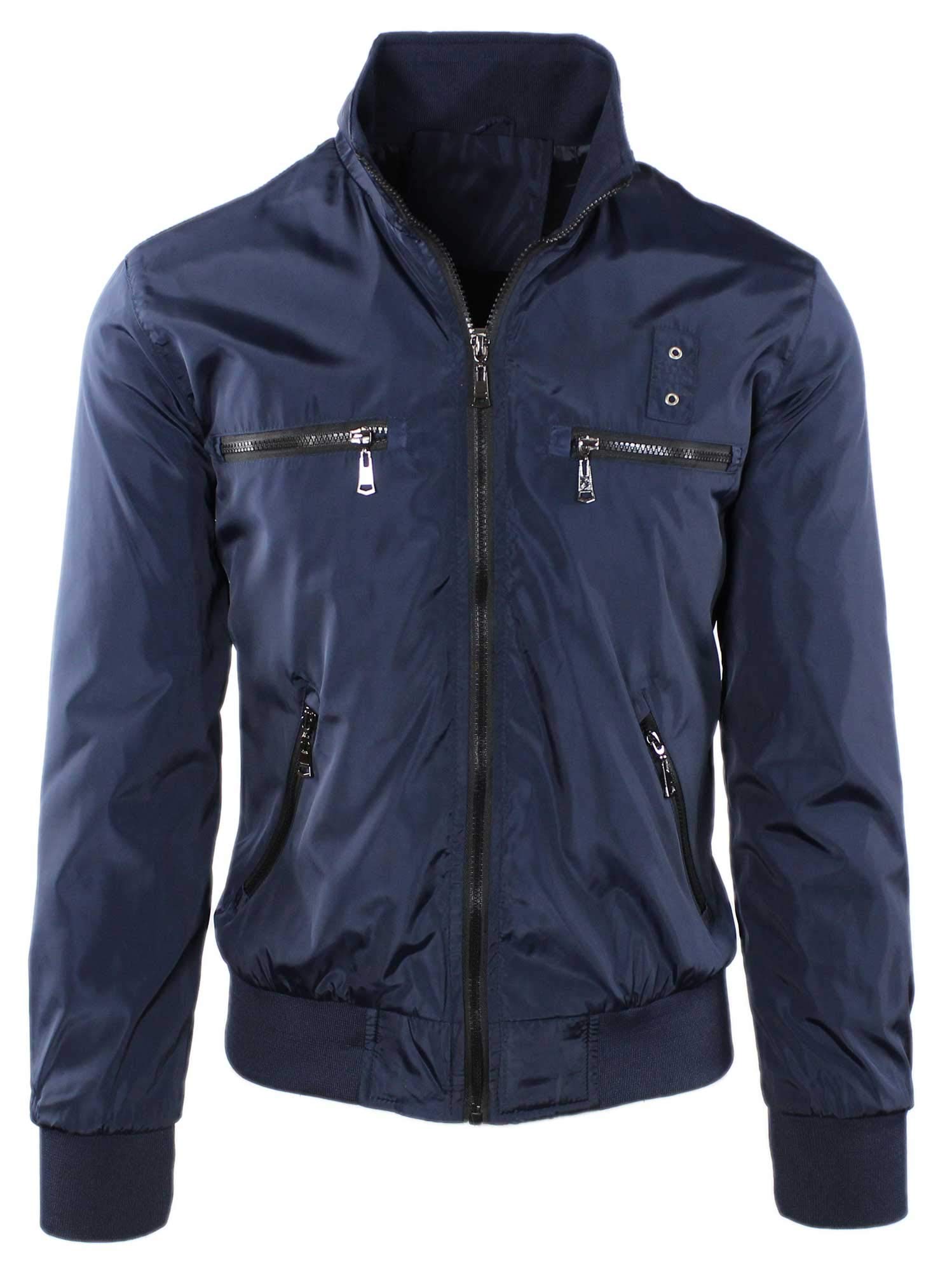 Ciabalù Giubbotto Uomo Impermeabile Leggero Giacca a Vento Slim Fit Elegante Blu Nero Verde