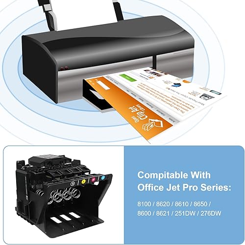 Miniatura 2 de HP 950 951 Cabezal de impresión HP Officejet Pro 8100 8600 276dw 251dw 8610 8621 8620 cabezal de impresión a color