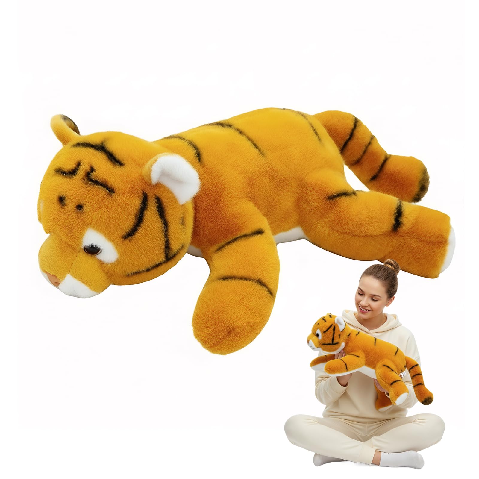 Kaelorae Plush Animals for Kids & Adults - Panda Teddy Bear Stuffed Toys, Hugging Pillow for Sleep Support, Soft Stuffed Animal Plushies Gift for Kids (Tiger, 30cm) — image 1