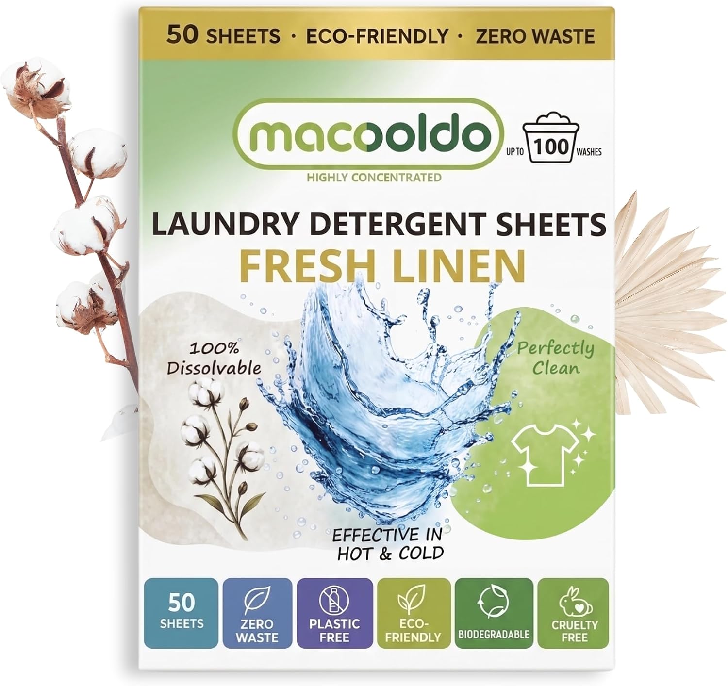 Laundry Detergent Sheets (Lavender) 50 Sheets