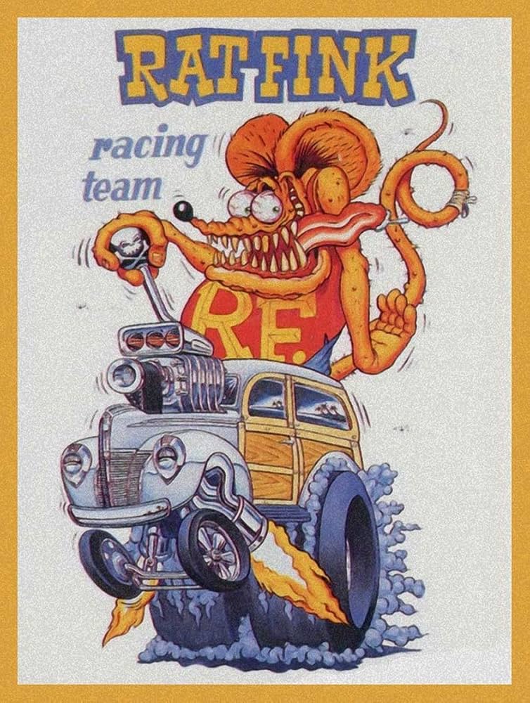 Amazon.co.jp: Wisesign Rat Fink Racing Team Ed Roth Big