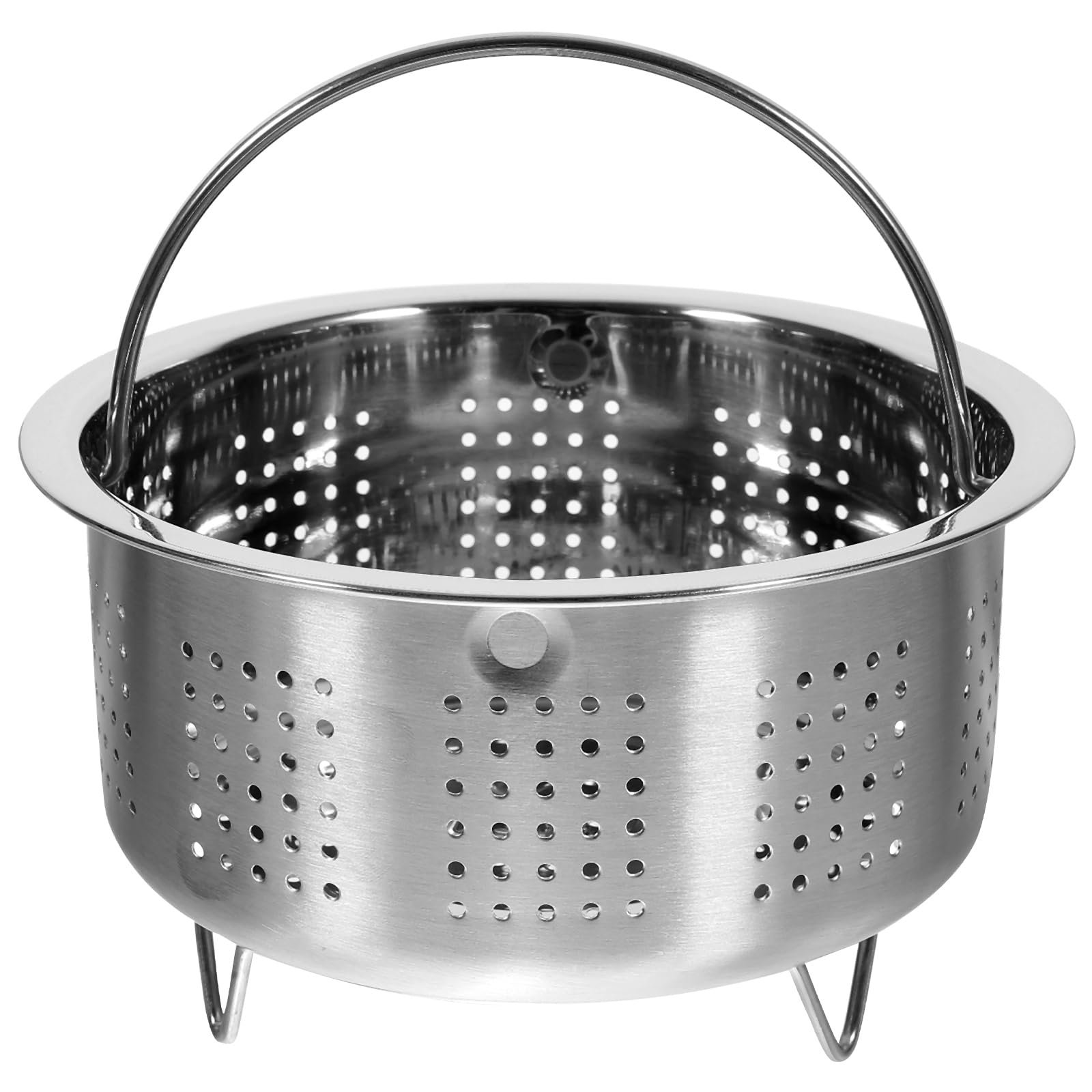 Healvian para olla de vapor, cesta de acero inoxidable, cesta de vapor de metal y verduras, con asa, cocina eléctrica, colador de frutas, colador de frutas, 14 cm