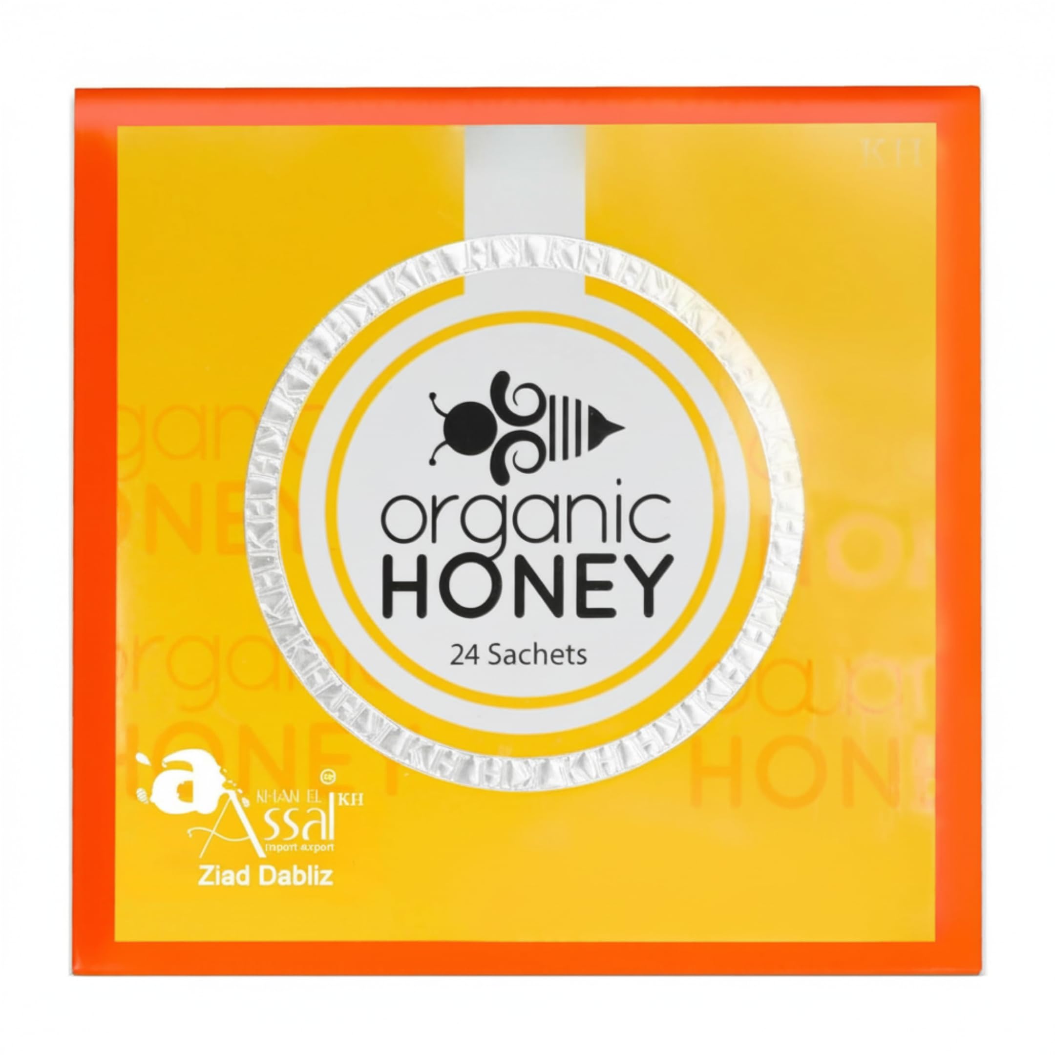 Organic Natural Honey infused with Natural Jelly, Honey Bee Pollen & 100% Mixed Natural Herbs (Large Pack of 24 Sachets 10Gram Each)